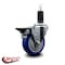 Service Caster 4'' Blue Poly Swivel 1-1/4'' Expanding Stem Caster with Brake SCC-EX20S414-PPUB-BLUE-PLB-114 - alternate 3